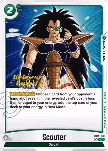 Scouter (FB03-076), Raging Roar Release Event Cards — DB Fusion card price