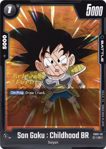 Son Goku : Childhood BR (FB03-112) — card price