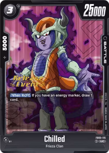 Chilled (FB03-115), Raging Roar Release Event Cards — DB Fusion card price