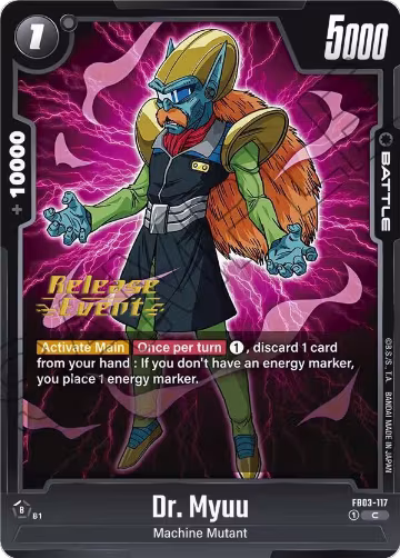 Dr. Myuu (FB03-117), Raging Roar Release Event Cards — DB Fusion card price