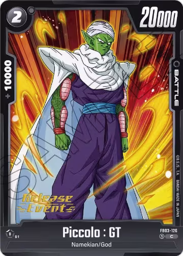 Piccolo : GT (FB03-126), Raging Roar Release Event Cards — DB Fusion card price