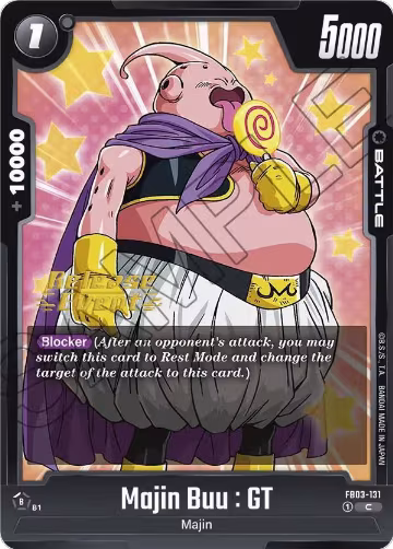 Majin Buu : GT (FB03-131), Raging Roar Release Event Cards — DB Fusion card price