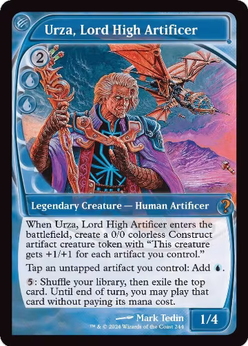 Urza, Lord High Artificer (Future Sight) (244), Mystery Booster 2 — Magic card price