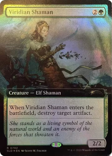 Viridian Shaman (Extended Art) (782), Secret Lair Drop Series — Magic card price