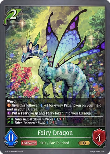 Fairy Dragon (BP06-007EN), Paragons of the Colosseum — Shadowverse card price