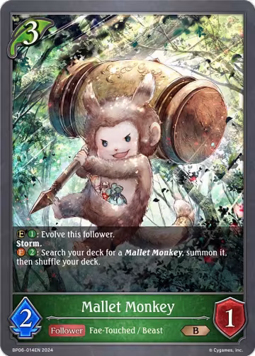 Mallet Monkey (BP06-014EN), Paragons of the Colosseum — Shadowverse card price