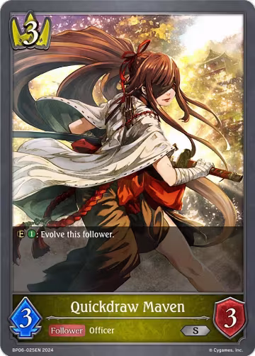 Quickdraw Maven (BP06-025EN), Paragons of the Colosseum — Shadowverse card price