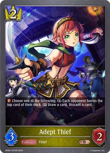Adept Thief (BP06-031EN), Paragons of the Colosseum — Shadowverse card price