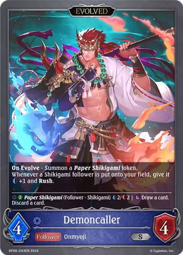 Demoncaller (Evolved) (BP06-043EN), Paragons of the Colosseum — Shadowverse card price