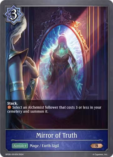 Mirror of Truth (BP06-051EN), Paragons of the Colosseum — Shadowverse card price