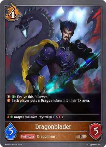 Dragonblader (BP06-064EN), Paragons of the Colosseum — Shadowverse card price