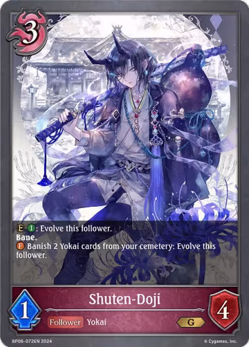Shuten-Doji (BP06-072EN), Paragons of the Colosseum — Shadowverse card price