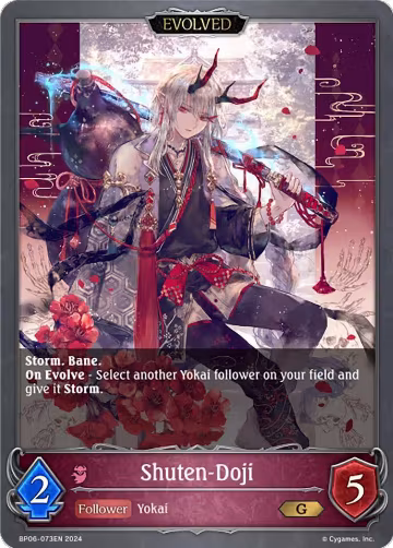 Shuten-Doji (Evolved) (BP06-073EN), Paragons of the Colosseum — Shadowverse card price