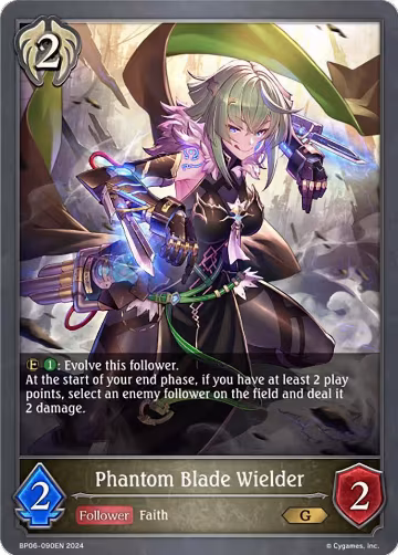 Phantom Blade Wielder (BP06-090EN), Paragons of the Colosseum — Shadowverse card price