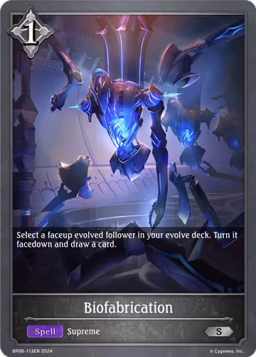 Biofabrication (BP06-113EN), Paragons of the Colosseum — Shadowverse card price