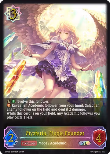 Mysteria, Magic Founder (SL) (BP06-SL08EN), Paragons of the Colosseum — Shadowverse card price