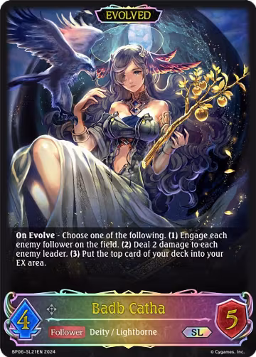 Badb Catha (Evolved) (SL) (BP06-SL21EN), Paragons of the Colosseum — Shadowverse card price