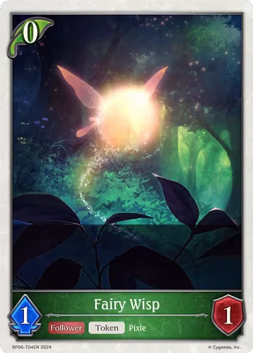 Fairy Wisp (BP06-T04EN), Paragons of the Colosseum — Shadowverse card price