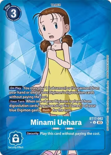 Minami Uehara (Box Promotion Pack: Secret Crisis) (BT17-082 U), Secret Crisis — Digimon card price