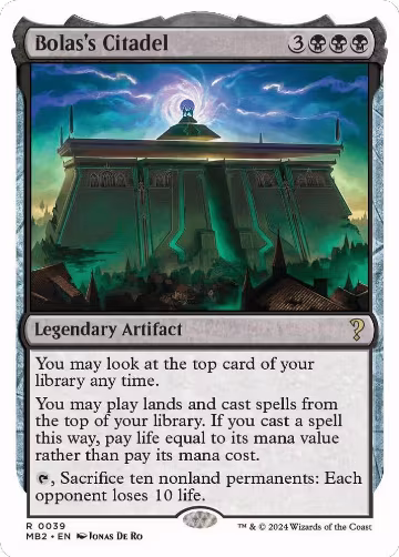 Bolas's Citadel (White Border) (39), Mystery Booster 2 — Magic card price