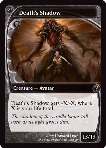 Death's Shadow (Future Sight) (180), Mystery Booster 2 — Magic card price