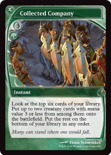 Collected Company (Future Sight) (203), Mystery Booster 2 — Magic card price