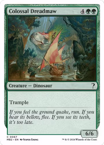 Colossal Dreadmaw (White Border) (67), Mystery Booster 2 — Magic card price