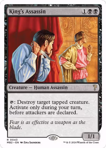 King's Assassin (White Border) (43), Mystery Booster 2 — Magic card price