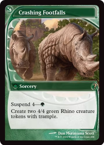 Crashing Footfalls (Future Sight) (204), Mystery Booster 2 — Magic card price