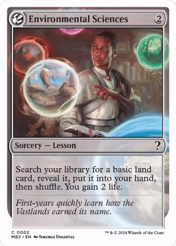 Environmental Sciences (White Border) (2), Mystery Booster 2 — Magic card price