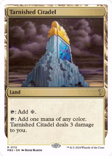 Tarnished Citadel (White Border) (112), Mystery Booster 2 — Magic card price