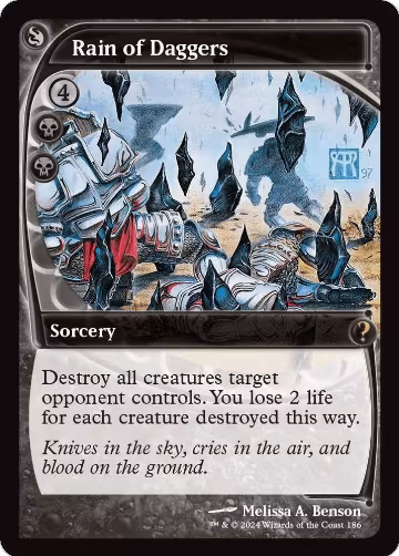 Rain of Daggers (Future Sight) (186), Mystery Booster 2 — Magic card price
