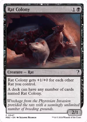 Rat Colony (White Border) (47), Mystery Booster 2 — Magic card price