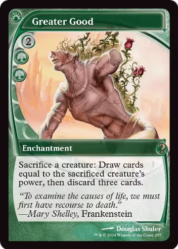 Greater Good (Future Sight) (207), Mystery Booster 2 — Magic card price