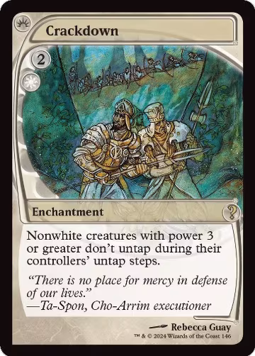 Crackdown (Future Sight) (146), Mystery Booster 2 — Magic card price