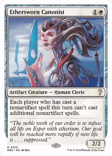 Ethersworn Canonist (White Border) (10), Mystery Booster 2 — Magic card price