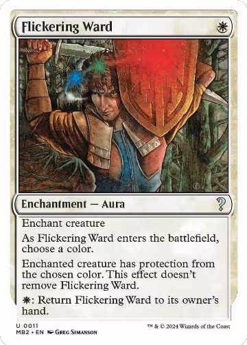 Flickering Ward (White Border) (11), Mystery Booster 2 — Magic card price