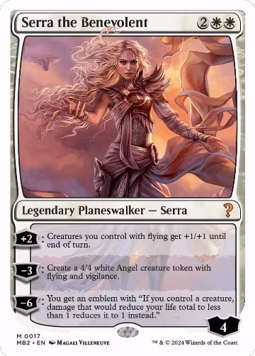 Serra the Benevolent (White Border) (17), Mystery Booster 2 — Magic card price