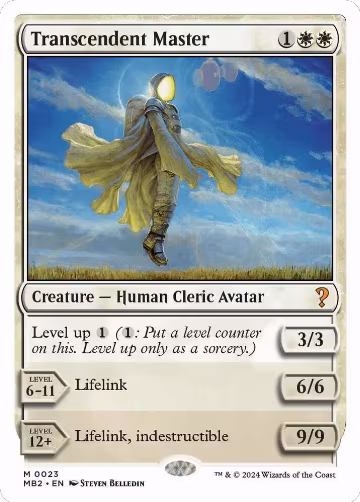 Transcendent Master (White Border) (23), Mystery Booster 2 — Magic card price