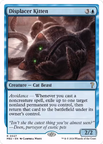 Displacer Kitten (White Border) (27), Mystery Booster 2 — Magic card price