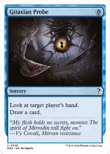 Gitaxian Probe (White Border) (28), Mystery Booster 2 — Magic card price