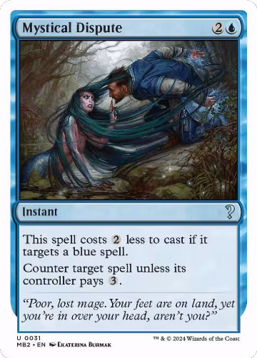 Mystical Dispute (White Border) (31), Mystery Booster 2 — Magic card price