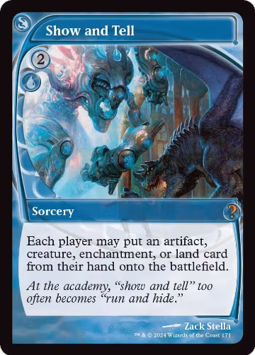 Show and Tell (Future Sight) (171), Mystery Booster 2 — Magic card price
