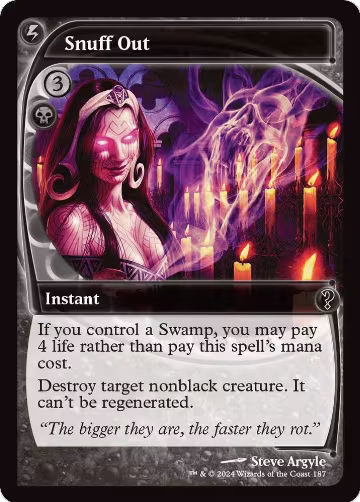 Snuff Out (Future Sight) (187), Mystery Booster 2 — Magic card price