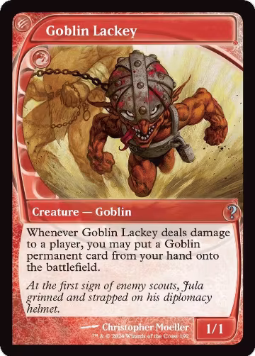 Goblin Lackey (Future Sight) (192), Mystery Booster 2 — Magic card price