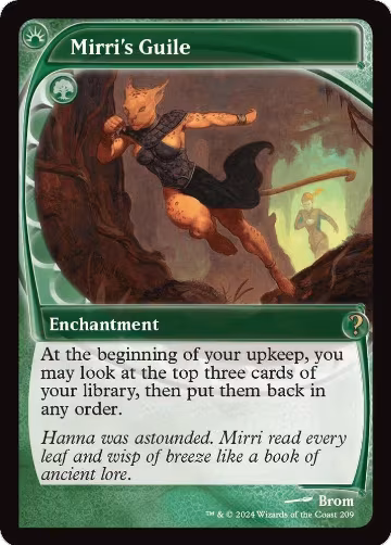 Mirri's Guile (Future Sight) (209), Mystery Booster 2 — Magic card price