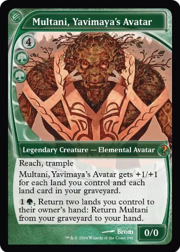 Multani, Yavimaya's Avatar (Future Sight) (248), Mystery Booster 2 — Magic card price