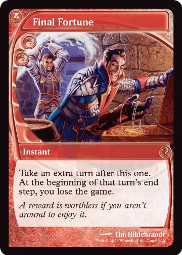 Final Fortune (Future Sight) (190), Mystery Booster 2 — Magic card price