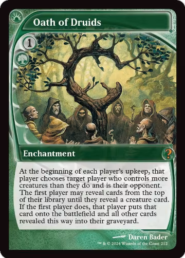 Oath of Druids (Future Sight) (212), Mystery Booster 2 — Magic card price