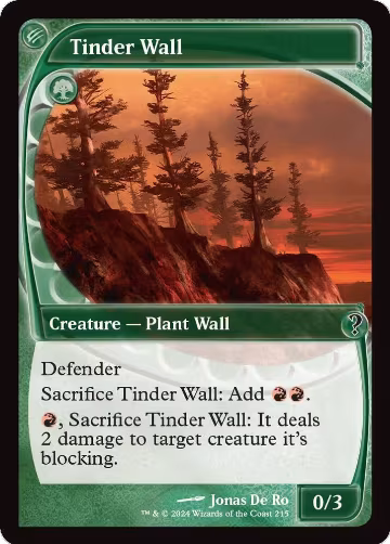 Tinder Wall (Future Sight) (215), Mystery Booster 2 — Magic card price